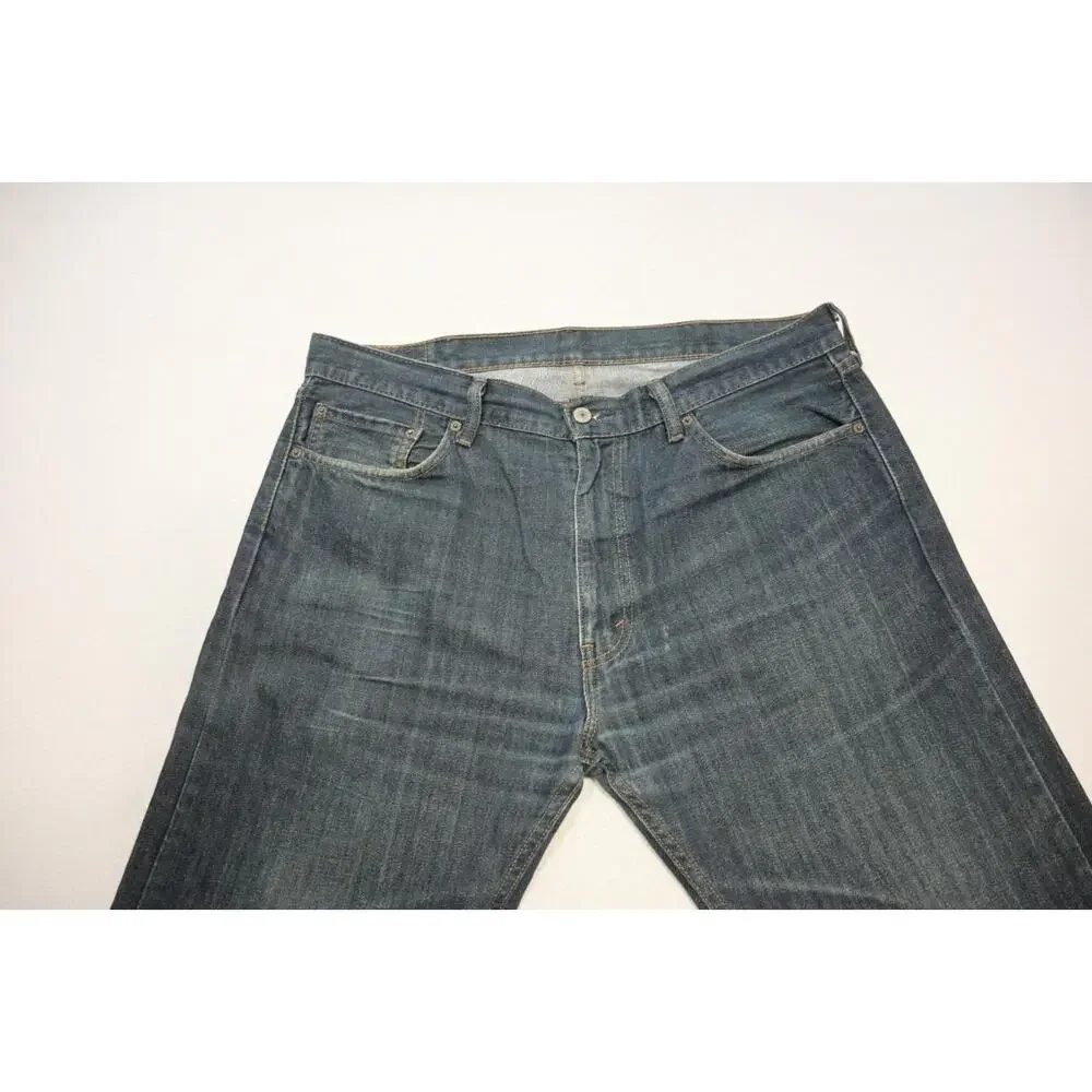 Levi's 505 Regular‎ Fit Straight Blue Denim Jeans Mens Size 38 x 29 (Tag38x32)